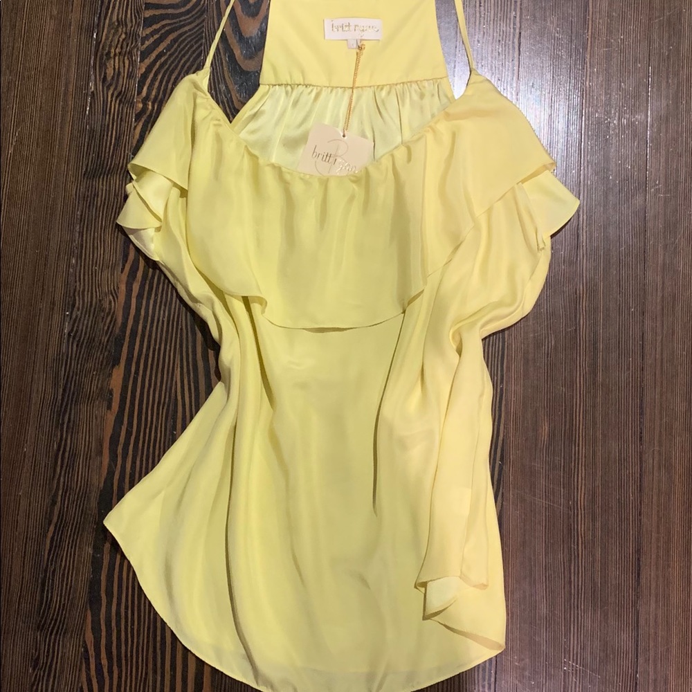 Britt Ryan Yellow Silk cami